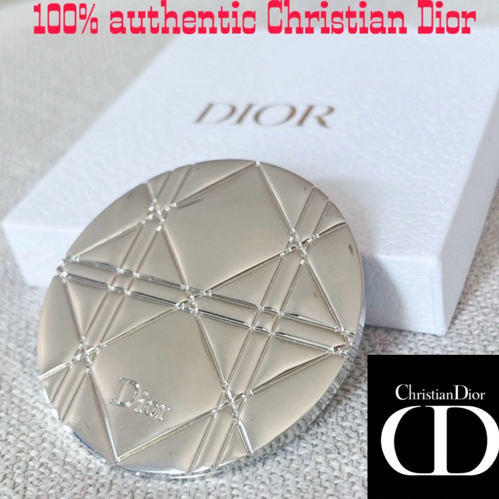 100% Authentic silver Dior compact mirror.